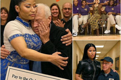 When Nicki Minaj returned to her old high school, she expected a wave of nostalgia—but nothing could have prepared her for what she saw. Her former caretaker, John, still working at 79 to support his family, brought her to tears. Nicki’s next act was more than just a gesture of generosity—it was life-changing. It sent shockwaves through the school, went viral overnight, and left the nation in awe. What exactly happened in that poignant moment—and why are people calling it the most powerful thing Nicki has ever done?