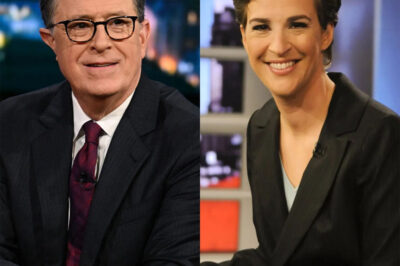 “SHOCKING TWIST: AFTER THE LATE SHOW CANCELLATION, STEPHEN COLBERT TEAMS UP WITH RACHEL MADDOW FOR EXPLOSIVE NEW SHOW—IS THIS THE FUTURE OF LATE-NIGHT TV?” In a jaw-dropping move, Stephen Colbert, following the sudden cancellation of The Late Show, has announced a bold new partnership with Rachel Maddow for a groundbreaking new program. Could this unexpected duo be about to redefine the late-night TV landscape? The reunion of these two media titans is already sending shockwaves through the industry, and fans are left wondering—did CBS make a massive mistake by letting Colbert go? This new show promises to combine Colbert’s sharp wit with Maddow’s hard-hitting commentary, creating a powerful mix that could captivate audiences for years to come. But with such a high-risk move, could this bold gamble backfire—or is it the future of television?