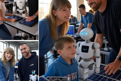 HATE MERCY! Taylor Swift and Travis Kelce just opened a cutting-edge robotics lab for orphans—a heartwarming gesture that’s now making the internet’s rounds for a much more mysterious reason. Among the lab’s early creations is a brilliant prototype created by a gifted orphan… but a coded message hidden within the code raises serious questions. What secrets is this young inventor hiding? And could a forgotten tragedy be the key to unlocking a genius shaped by pain? The truth behind this technological miracle may be darker than anyone expected.