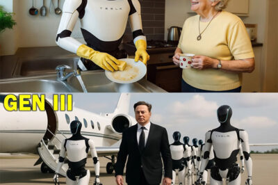 BREAKING: Elon Musk Leaks Full Tesla Bot Gen 3 2025 — 100x Faster Than Gen 2 With Over 1,000 Incredible Household Skills!. Elon Musk just dropped a game-changing bombshell: the full version of the Tesla Bot Gen 3 is here — and it’s not just faster, it’s also smarter, more powerful, and incredibly human-like. With over 1,000 household skills from cooking to childcare, this next-generation AI robot could be the biggest disruption to everyday life we’ve ever seen. But what secret feature has Musk refused to reveal? You’ll have to see it to believe it…