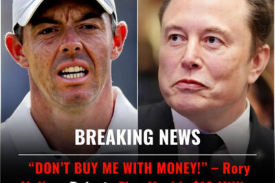 “DON’T TRY TO BUY ME WITH MONEY!” – Rory McIlroy REJECTS Elon Musk’S $10 MILLION OFFER IN A HUGE FIGHT. In a dramatic and surprising move, golf star Rory McIlroy turned down a $10 million contract from Elon Musk — and his reasons left reporters speechless. But it was Musk’s shocking response that really sent shockwaves around the world. What really happened behind the scenes?