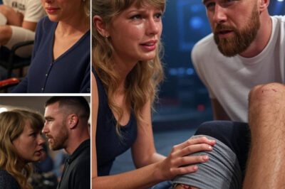 LOVE BREAKS DOWN? Travis Kelce’s shocking injury at Taylor Swift’s concert has sparked a whirlwind of emotion and speculation. A slip, a stunned crowd, and Taylor reportedly crying – was it just a fall? Insiders reveal a behind-the-scenes confession that could change everything.