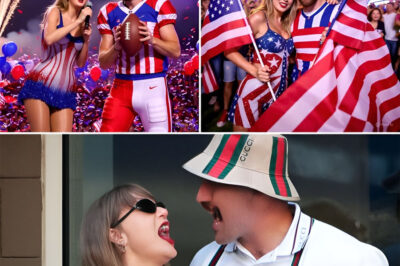 BREAKING: Taylor Swift and Travis Kelce Turn heads in bold stars-and-stripes outfits at Star-Studded’s 4th of July party — But it’s their mysterious message to fans that has everyone scrambling for clues…