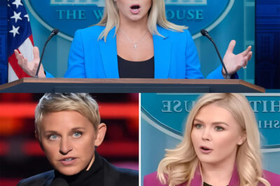 UNBELIEVABLE TV DRAMA ERUPTS: Karoline Leavitt Confronted by Ellen DeGeneres’ Cruel and Humiliating Insults Live on Air — But Ellen Instantly Regrets Her Decision When Karoline’s Shocking Response Completely Turns the Tables, Leaving the Entire Audience in Disbelief and Sparking Outrage Across Social Media!
