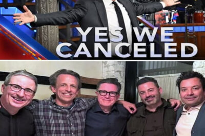 A Historic Moment in Late-Night TV: Rivals Unite on Colbert’s Stage After Sh0cking Cancellation!