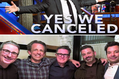 A Historic Moment in Late-Night TV: Rivals Unite on Colbert’s Stage After Shocking Cancellation!.