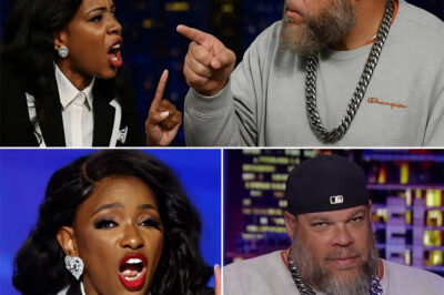 SHOCKWAVE ON LIVE TV — TYRUS DESTROYS JASMINE CROCKETT, FORCING HER HUMILIATED EXIT! In a jaw-dropping broadcast twist, Tyrus unleashed a verbal onslaught so sharp it left Jasmine Crockett frozen, fumbling for words she couldn’t find. Each blow landed harder than the last, stripping away her arguments until the truth stood bare for all to see. The studio fell into stunned silence — and then, with her pride in tatters, Crockett bolted offstage before millions of viewers. What Tyrus said next sent shockwaves far beyond the cameras