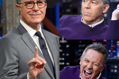 “One Sentence. No Mercy.” — In a confrontation no one saw coming, Stephen Colbert turned the tables on Greg Gutfeld so brutally that the moment was erased from Fox News within hours.  For days, Gutfeld had been riding high, mocking Colbert’s cancellation, the end of his career, as if it were his own personal triumph. He smiled. He smirked. He owned the story—or so he thought.  Then came the surprise press conference. There was no grand entrance. No flashy rebuttal. Just Colbert, a camera, and a single line that exploded across Gutfeld’s stage like a silent, carefully calculated bomb.  In an instant, Gutfeld’s swagger was gone. The man known for never being at a loss for words was suddenly stuck in midair, clutching his microphone like a lifeline. The crowd didn’t cheer. They didn’t gasp. They just stared—knowing they had just witnessed something different.  The clip went viral, but its swift disappearance from Fox’s archives only added to the mystery. Now, millions are asking the same question: What exactly did Colbert say that made Greg Gutfeld—and an entire network—want to delete it?