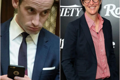 “RACHEL MADDOW DESTROYS STEPHEN MILLER LIVE ON AIR — ‘DO YOU WANT TO TALK ABOUT ETHICS?’” The initially tense exchange quickly devolved into a verbal ambush that left Miller visibly flustered and the audience glued to the screen. Maddow didn’t just challenge his arguments—she analyzed them, piece by piece, until the studio fell into stunned silence. But it was her final question—sharp, unwavering, and impossible to avoid—that sent Miller’s response flying like a grenade. Now, the clip is going viral… and everyone is asking the same thing: what exactly made him freeze?