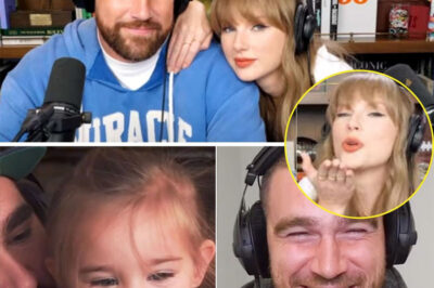After a heartwarming family gathering, Jason Kelce’s daughter Wyatt leaves Aunt TayTay and Uncle Trav speechless with her adorable yet shocking question—Could this be the turning point in their family bond? In a surprising twist, Wyatt’s innocent request caught the couple completely off guard, leaving them exchanging bewildered looks.