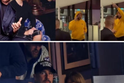 In an Unforgettable Moment at a Packed Hockey Arena, Taylor Swift and Travis Kelce Spot a Young Boy Sitting All Alone — What They Did Next for the Son of a Deployed Soldier Has Everyone Talking and Melting Hearts Across the Country…..