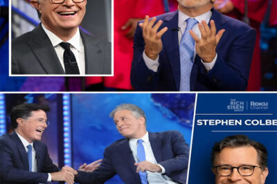 Jon Stewart and Stephen Colbert secretly met after their show’s shocking cancellation, sparking rumors of television’s most explosive comeback. What are these two late-night powerhouses secretly planning, and could their next move completely upend the entertainment world?
