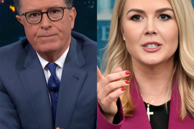 “You wanted to be on air. Now you have a legacy.” Karoline Leavitt’s on-air clash sent a late-night talk show into complete chaos—but Stephen Colbert wasn’t about to let it go. He responded with two fierce counterattacks, and his final line left Karoline embarrassed in front of the entire nation: “That’s it?” What exactly happened in the heated exchange that has people still talking?