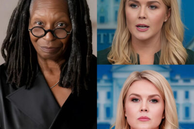 “CANCEL LIVE TV!” — Karoline Leavitt brought the receipt, and Whoopi Goldberg didn’t see it coming. In one stunning moment, she dropped a truth bomb so shocking that the entire set of The View fell silent. Minutes later, the clip went viral—and insiders say ABC executives were taken aback. What did Karoline reveal that left Whoopi stunned, and why were producers scrambling to contain the fallout?