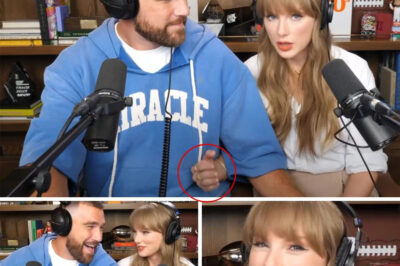 Is Taylor Swift giving us the biggest hint of her life? Fans are buzzing after spotting a stunning ring on her finger during a recent podcast appearance with Travis Kelce. Could this be the engagement news we’ve all been waiting for, or is it just another Swiftie mystery? The internet can’t stop talking—click here to find out what might be the next big step in Taylor and Travis’ whirlwind romance!