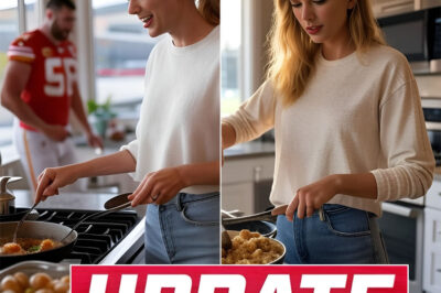 BREAKING: Taylor Swift Moves In With Travis Kelce — And Her Housewarming Party Next To The Chiefs’ Practice Field Has NFL Stars Buzzing. Swift and Kelce just made headlines with a surprise party that went beyond the usual fanfare. But it wasn’t the lavish setup or A-list guests that grabbed the headlines — it was Taylor, who cooked for the team, including her famous “signature stew,” which had players lining up for more. What was behind this surprise appearance from the global superstar, and how did Kelce’s teammates really react? The inside story is even more surprising than the headlines.