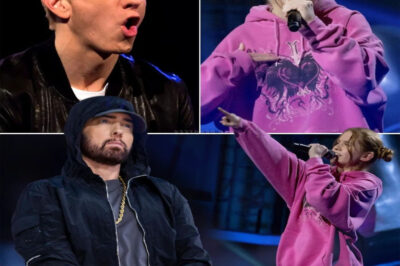 Eminem was visibly shaken as a 14-year-old girl stepped onto The Voice Kids stage and poured her heart into a soul-stirring rendition of his emotional anthem, Mockingbird. Every word she sang felt like it came straight from her gut, echoing the pain, love, and truth behind the lyrics. As she stood there, owning the story he once lived, Eminem watched in awe—his usual tough exterior giving way to raw emotion. Later, fans were floored when he opened up about the moment, calling her performance a powerful tribute that didn’t just sing the song—it lived it, hitting him straight in the heart… Watch below