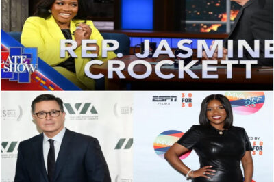 colbert shocks late-night by joining forces with jasmine crockett in live on-air announcement that blindsides cbs and ignites talk of a television revolution