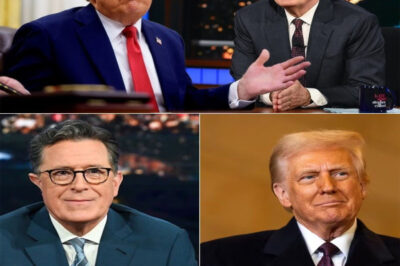 Trump Celebrates Colbert’s Show Cancellation, Sparking Fierce Response from the Comedian