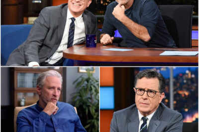 The Rebellion Begins: How Apple’s Canceling of Jon Stewart Ignited a “Defiant” Alliance with Stephen Colbert