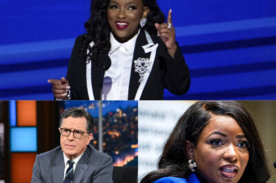 BREAKING: After CBS abruptly axed The Late Show, Stephen Colbert is back — teaming up with Jasmine Crockett for a bold, unscripted late-night shake-up. Mixing Colbert’s wit with Crockett’s blunt edge, the duo aims to challenge the industry’s status quo. Fans are buzzing, rivals are watching — and CBS may regret letting him go. Will they rewrite the rules or risk it all?