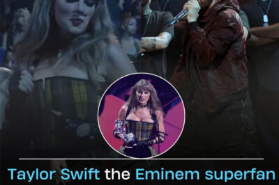 Taylor Swift, a self-proclaimed Eminem superfan, stole the spotlight at the 2024 MTV VMAs—not with a song, but with her reaction. As soon as the song started, she jumped out of her chair, dancing with such natural energy that cameras and fans were glued to her every move. But it was what she said during her performance that really got everyone excited.