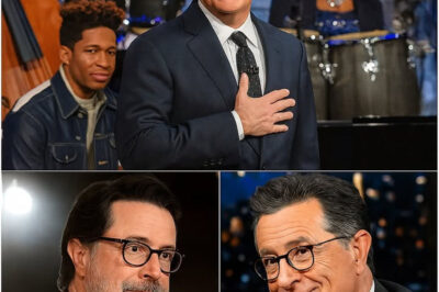 “THEY CAN CANCEL THE SHOW. BUT THEY CAN’T SILENCE STEPHEN COLBERT.”