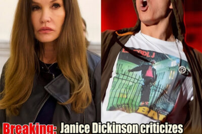 Janice Dickinson is fuming over Eminem’s latest song, calling out his profanity and vowing to “punch him in the face” if they ever meet. But it’s the surprising reason she finds his words so personally offensive—and what she says she’ll do next—that has fans gearing up for a heated fight.