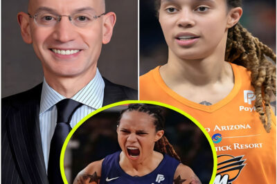 Brittney Griner IS BANNED FOR LIFE — and Adam Silver has just confirmed it. In a stunning move that has rocked women’s basketball to its core, the WNBA’s brightest star has been handed the league’s harshest punishment. Behind closed doors, talk of referee manipulation and deep corruption has spread, while Griner’s legal team has blasted the decision as “flawed” and “illegal.” She’s remained silent — until now. But is this a long-overdue reckoning… or the biggest set-up in league history? And could this seismic move change the WNBA forever?”