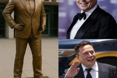 TESLA TRIBUTE! A massive 12,000-pound sculpture of Elon Musk was unveiled outside Tesla’s HQ in Austin, Texas. Elon Musk Immortalized in Bronze at Tesla Headquarters But the Hidden Secret Inside the Statue’s Base and the Inscription on the Plaque Are What Truly Shocked the World