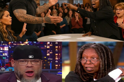 ““YOU ARE THE REASON THIS COUNTRY IS FALLING AWAY!” — Whoopi LOSES INTELLIGENCE to Tyrus in the most chaotic moment daytime television has seen in YEARS What started as just another political segment on The View turned into a full-blown meltdown that no one saw coming — not the audience, not the producers, not even security. Tyrus came for Whoopi’s fame and fortune, calling her “a million-dollar liberal on a throne.” She responded like a bolt of lightning: “You’re a walking Facebook comment section.” The crowd GASPED. And then — the swe@ring started, live and loud. ABC cut the air. Too late. Joy Behar looked as if she had left her body. An intern reportedly reached for the power switch. It wasn’t an argument — it was a televised explosion with a message that took fans by surprise…..