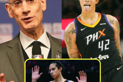 BREAKING: Brittney Griner has been banned for life from the WNBA by NBA Commissioner Adam Silver – an unprecedented move for one of the league’s biggest stars. The shocking decision comes amid an ongoing scandal that has sent shockwaves through the sports world. What happened behind the scenes that led to such a career-ending punishment?