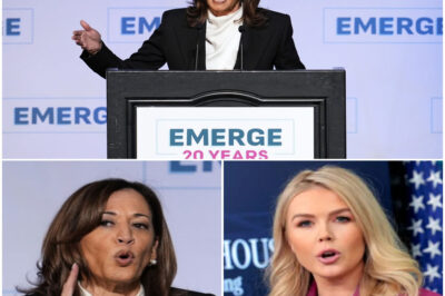 POLITICAL EARTHQUAKE! Karoline Leavitt just delivered a dramatic response to Kamala Harris’s fiery speech in San Francisco attacking Donald Trump—and her response was more shocking than anyone expected. Reporters scrambled, the media went silent, and a debate erupted from coast to coast in a matter of hours. But what exactly did Leavitt reveal in the press conference that sent America into a tizzy—and why could it change the political landscape overnight?