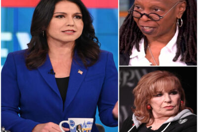 ON-SCREEN CHAOS! Tulsi Gabbard just dropped a devastating truth bomb that silenced Whoopi Goldberg—and sent Joy Behar running off the set in a rage. The heated exchange left the studio stunned, the hosts startled, and the audience glued to their screens. But what exactly did Tulsi say that caused one of the most dramatic walkouts in the show’s history—and why is America still talking about it?