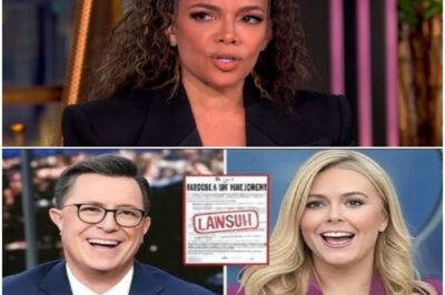 TOTAL MELTDOWN! Stephen Colbert BRUTALLY HUMILIATES Sunny Hostin Amid SHOCKING $800M Lawsuit by Karoline Leavitt Against ‘The View’—The Savage Roast That Left EVERYONE Speechless!