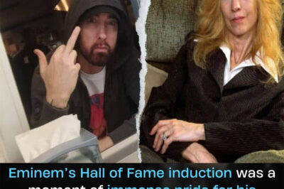 When Eminem was inducted into the Hall of Fame, it was not only a career-defining moment but also an unexpected chapter in his complicated relationship with his mother. What made this milestone so personal, and why did it resonate far beyond music?