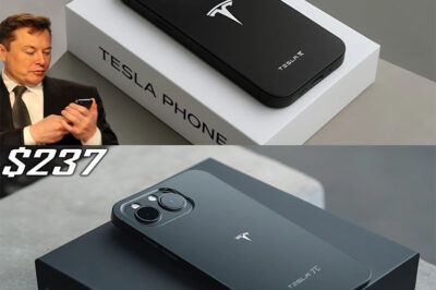 Is this the beginning of the end for Apple? The long-rumored Tesla Pi Phone has finally been unveiled — and Elon Musk’s creation might be the disruption Apple has feared for years. Priced at just $237, this futuristic device boasts a titanium frame tougher than steel, Starlink-powered connectivity that works without cell towers, AI that claims to understand you better than Siri, and a design with zero planned obsolescence. It’s built to survive 5-meter drops, extreme weather, and years of use without slowing down — a stark contrast to Apple’s pricey yearly “upgrades” with only marginal improvements. With aerospace-grade durability, IP69 waterproofing, and global coverage without contracts or throttling, this phone could break users free from Apple’s walled garden once and for all. Could this be the revolutionary shift that finally ends the iPhone era?