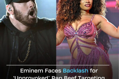 Eminem’s latest lyrics aimed at Megan Thee Stallion have left fans stunned and disheartened — but the real shock lies in what he said and why he said it. What sparked this unexpected move, and how is Megan responding behind the scenes? The truth has the music world buzzing.
