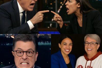 Stephen Colbert Condemns AOC Over Defense of Phillies Karen: A Monologue That Rocked the Nation_