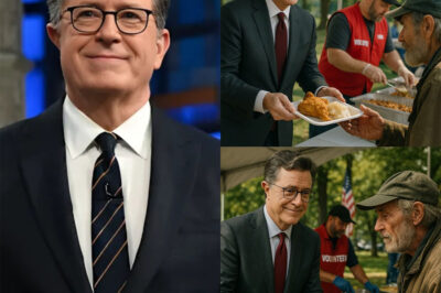 GOOD NEWS: The Late Show host — Stephen Colbert, has quietly spent thousands of hours serving more than 220,000 meals and raising funds to build 1,000 homes for the homeless and veterans, and the story behind it will bring tears to your eyes. Stephen Colbert has quietly spent thousands of hours serving more than 220,000 meals and raising funds to build 1,000 homes for the homeless and veterans. And he never asked for the recognition. Now, from New York to South Carolina, the hashtag PulitzerForColbert is popping up everywhere. Fans call him a “true voice for justice,” not only for his sharp sense of humor, but also for his humility, compassion, and courage in standing up for the vulnerable. Watching him cook, serve the homeless, and comfort lonely seniors — it’s impossible not to be moved. See more below
