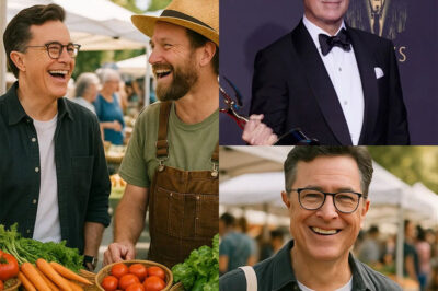 Early one morning in the countryside, people saw Stephen Colbert standing in the middle of the farmers market, helping farmers sell baskets of fresh vegetables. He had no television crew with him, just rolled up sleeves and a sincere smile. For him, buying a bunch of vegetables could be a way to support an entire family