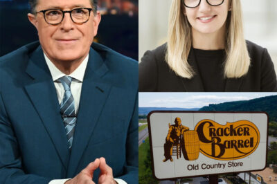 Stephen Colbert Mocks Julie Felss Masino, Says Cracker Barrel’s Logo Change ‘Kill3d the Tradition’ — Sparks Fierce Debate Over ‘W0ke Branding’ On live television, host Stephen Colbert took a direct swipe at CEO Julie Felss Masino, claiming that Cracker Barrel’s new logo “kill3d the tradition” and stripped the restaurant of its soul. His criticism sent shockwaves through social media, sparking outrage from loyal customers who saw the rebranding as another loss to the business’s “w0keness.” But Masino’s response only fueled the debate