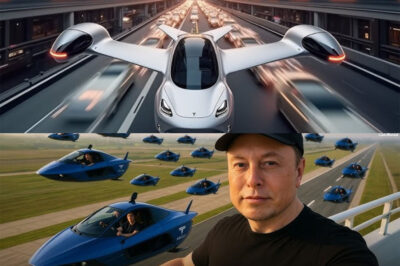Elon Musk just unveiled the fully functional Tesla Flying Car! From road to sky in seconds, this futuristic beast promises to change the way we travel forever.  Are we witnessing the dawn of a new era in transportation?
