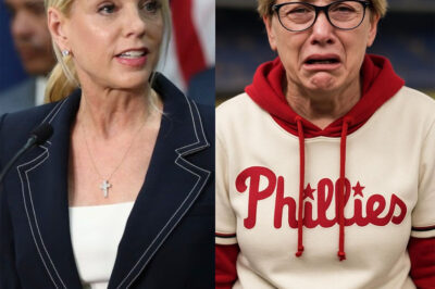 BREAKING NEWS: Pam Bondi – former Attorney General of Florida and powerful figure in US politics – has just caused a stir when she announced that she would “permanently deport” the woman known as “Phillies Karen” from the US and ban her from ever returning. Not only stopping at a ban, Bondi also sent a harsh warning to the community: “Anyone who chooses to behave selfishly, aggressively and disregard mutual respect – like the woman in the recent incident – ​​will