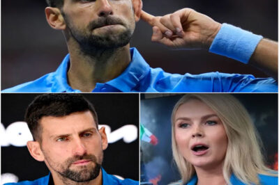 “Shut up barbie, Barbie.” — Novak Djokovic suddenly called Karoline Leavitt a “puppet” live on air — and just minutes later, when she tried to strike back, she was met with a brutal truth from the tennis legend that left the entire studio in stunned silence, forcing her to shrink back into her chair.