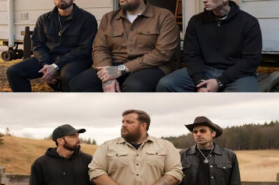 The rap world just got hit with an earthquake. In 2025, Eminem and Jelly Roll have joined forces for a thunderous anthem titled “Jesus Called My Name.” But they didn’t come alone — the track also features Machine Gun Kelly, Merkules, GAWNE, and Joyner Lucas, making it one of the most star-studded hip-hop collaborations in years. Fans are already calling it “a cypher turned sermon.”