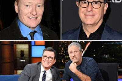 Stephen Colbert and Conan O’Brien stunned late-night fans when they staged a chaotic street brawl with Jon Stewart during the writers’ strike — a moment that instantly became legend. Fast-forward to today, with Colbert preparing his shocking exit, whispers are growing louder that he and Conan may be plotting one last face-off. But it’s not the rumors that have fans buzzing — it’s the cryptic way Colbert and Conan themselves have reacted, leaving everyone to wonder what they’re really planning