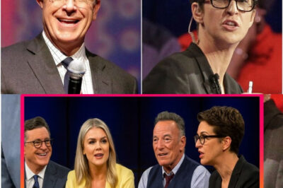 Hollywood in Turmoil: Leaks Expose Stephen Colbert and Rachel Maddow’s Secret Midnight Media Coup That Could Change Everything.