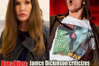 Janice Dickinson Takes Aim at Eminem Over His New Song The former supermodel didn’t hold back, blasting Slim Shady’s latest track for its raunchy lyrics—and then dropping a shocking vow: she’ll “push him in the face” the next time they meet. What set Dickinson off, and how is Eminem likely to respond to this fiery threat?