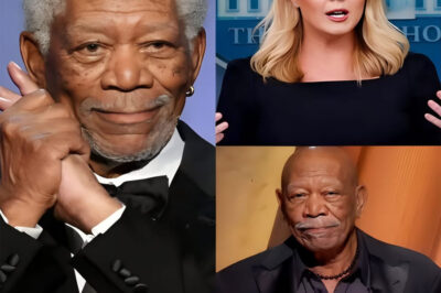 Karoline Leavitt Clashes With Morgan Freeman LIVE on TV